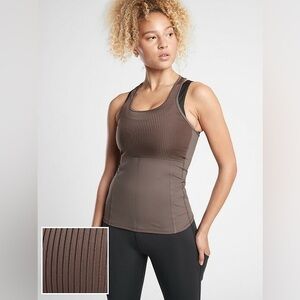 Aerie Vitality Rib Tank in Coffee House